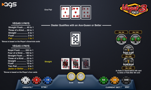 Vega$ 3 Poker