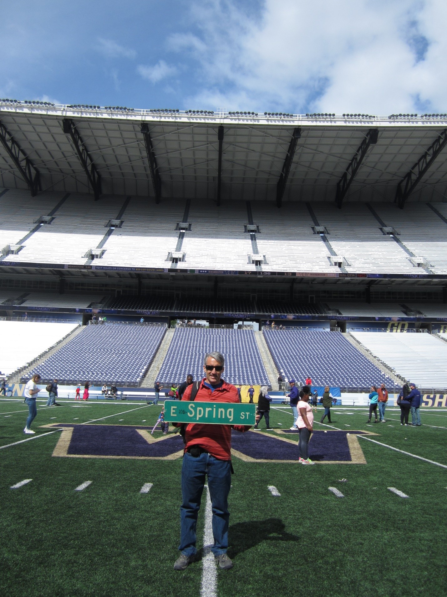University of Washington 50-yard line