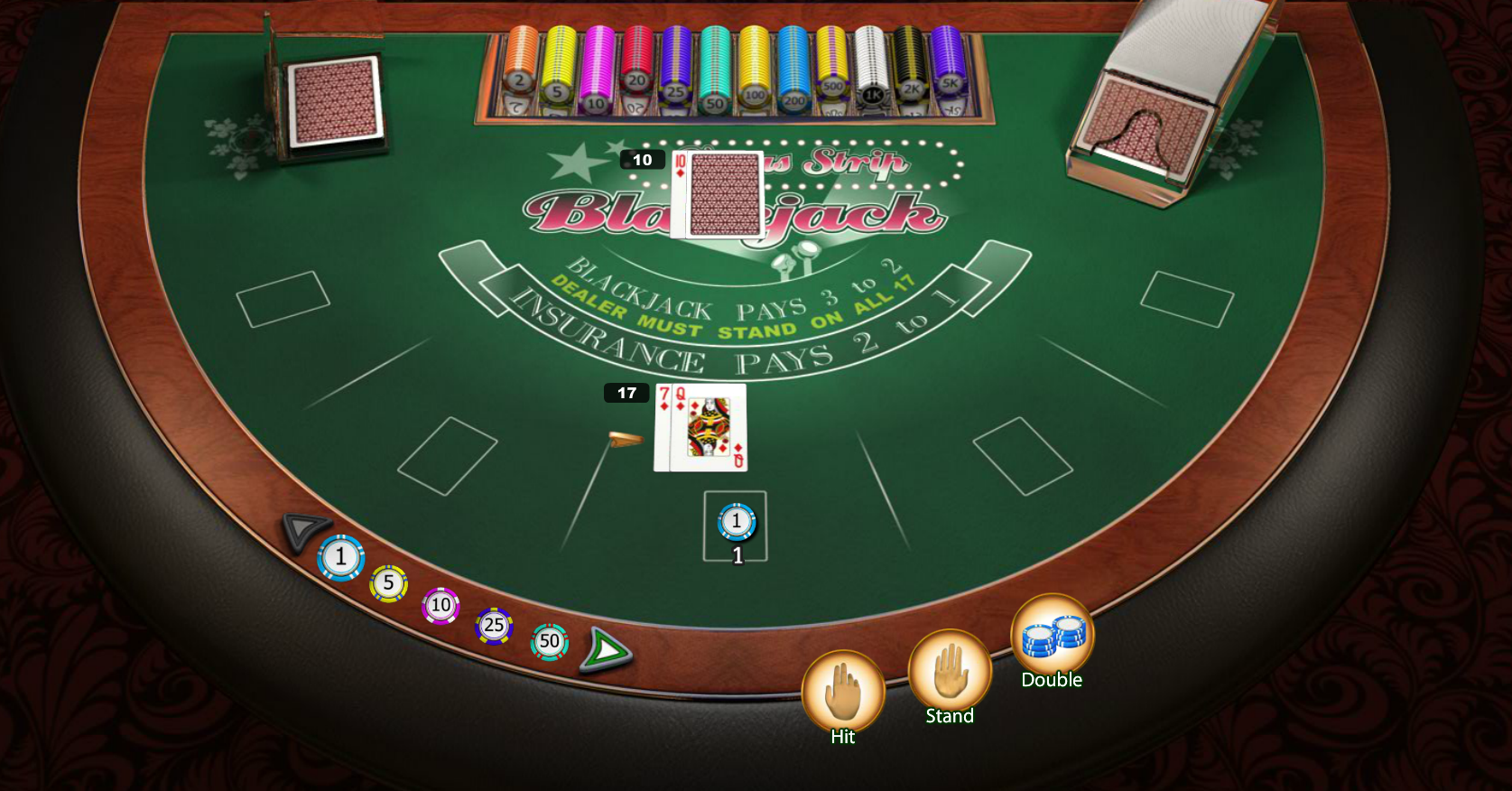 Las vegas casinos blackjack
