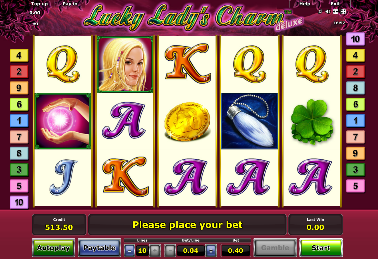 Lucky Lady Charm 2 Casino Game