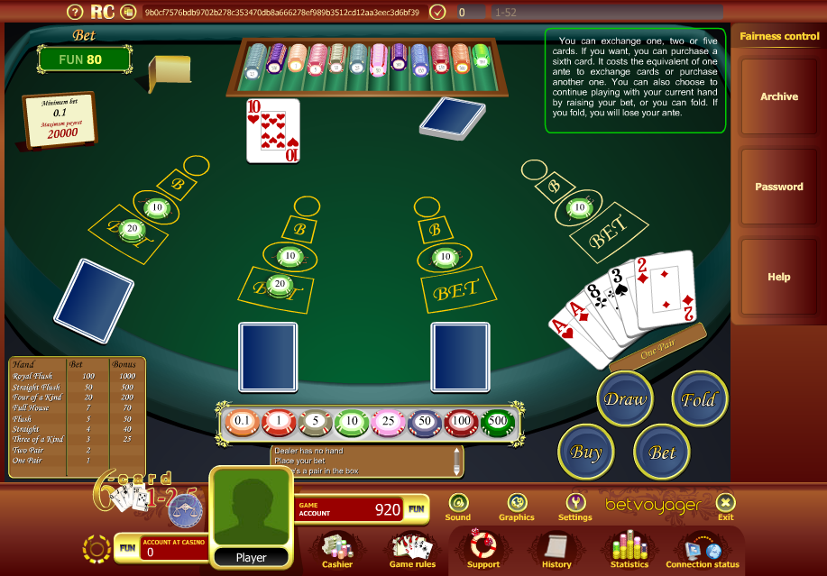 Poker rules 3 cards solitaire