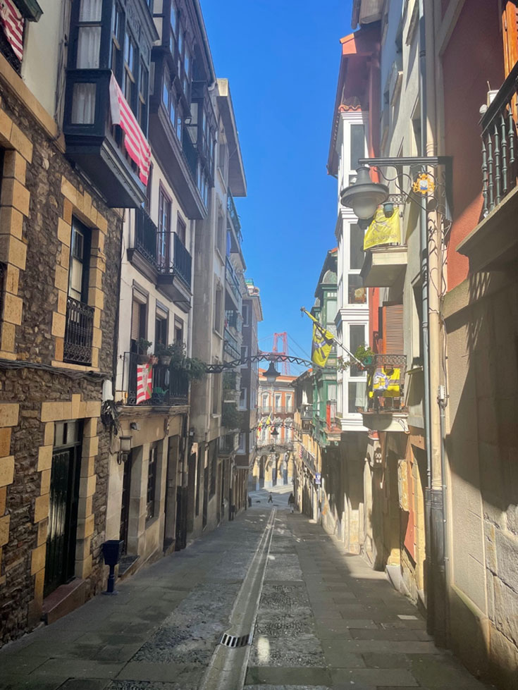 Typical street in Portugalete