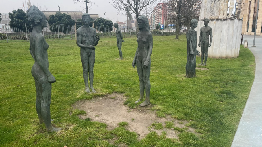 Statues seen in Santander. You would never see this in the U.S.