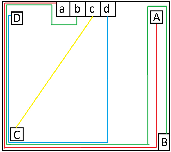 Logic puzzle answer – one possible path solution
