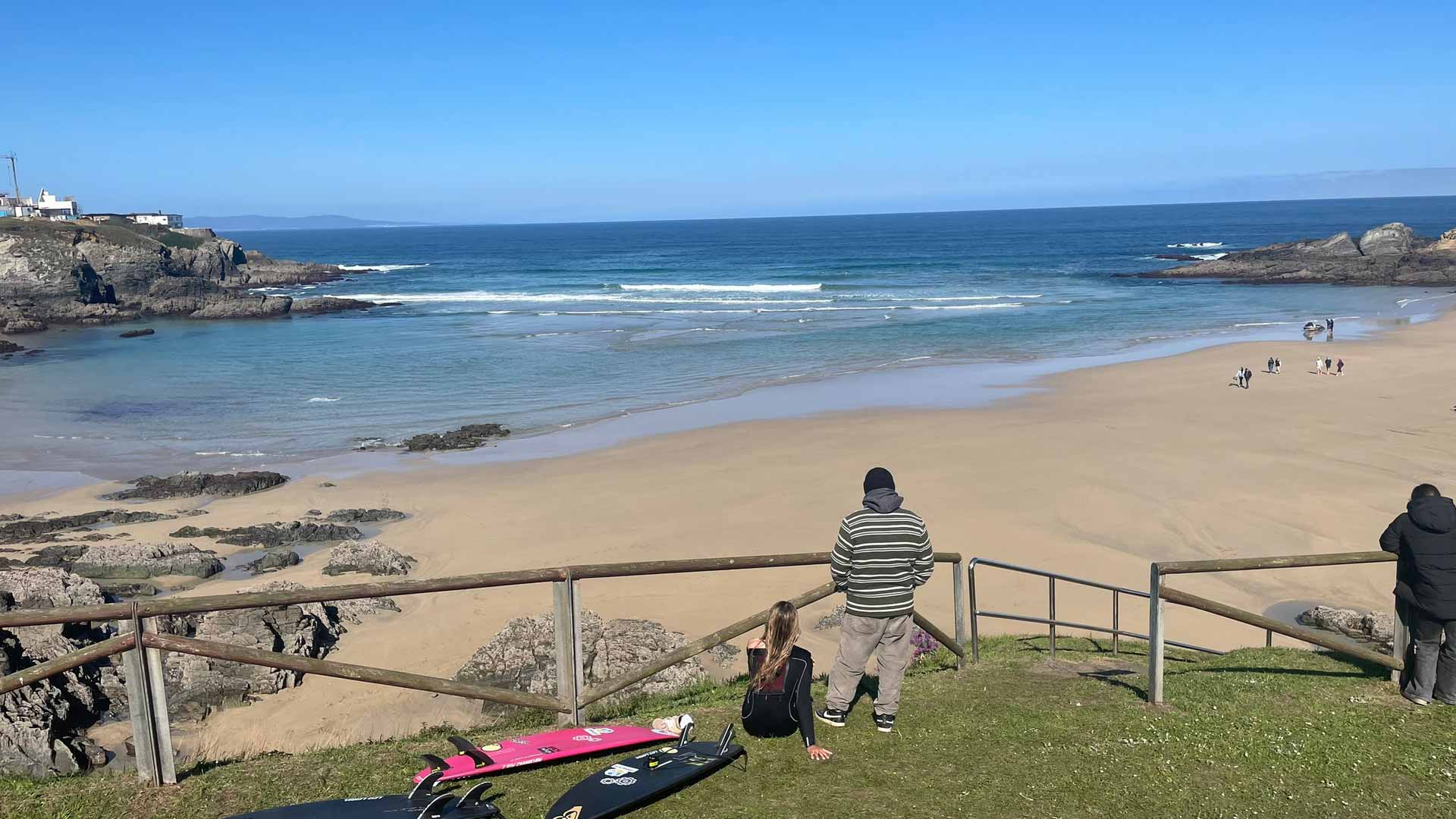 Surfing competition in Tapia de Casariego