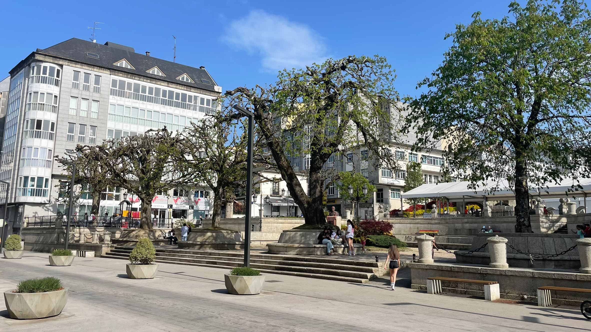 town square in vilalba