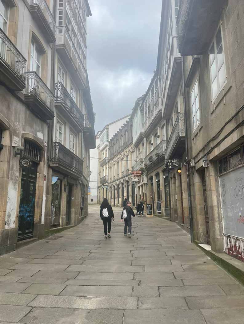 Narrow streets of Santiago