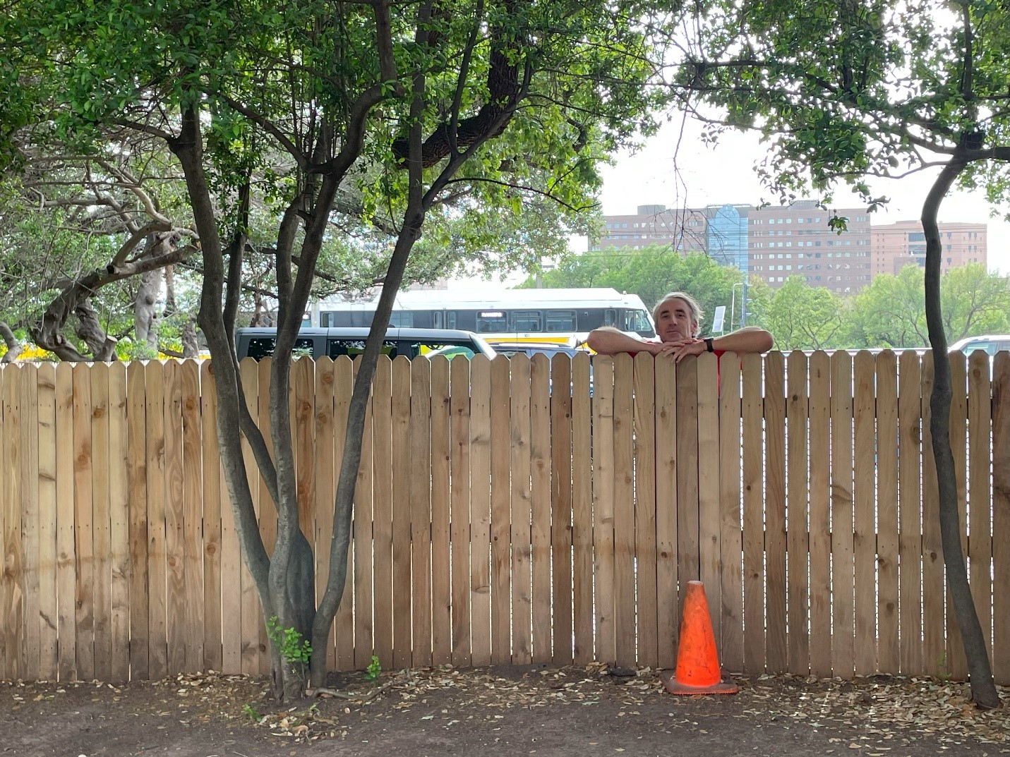 Conspiracy theories usually point to a second shooter or only shooter, depending on the version, hiding behind this fence.
