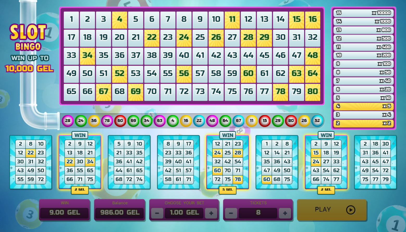 slots for bingo paga