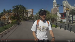 Unicycle Ride on the Las Vegas Strip