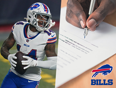 Buffalo Bills Restructure the Contract of Pro Bowl Wide Receiver Stefon Diggs