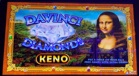 Da Vinci Diamonds Keno