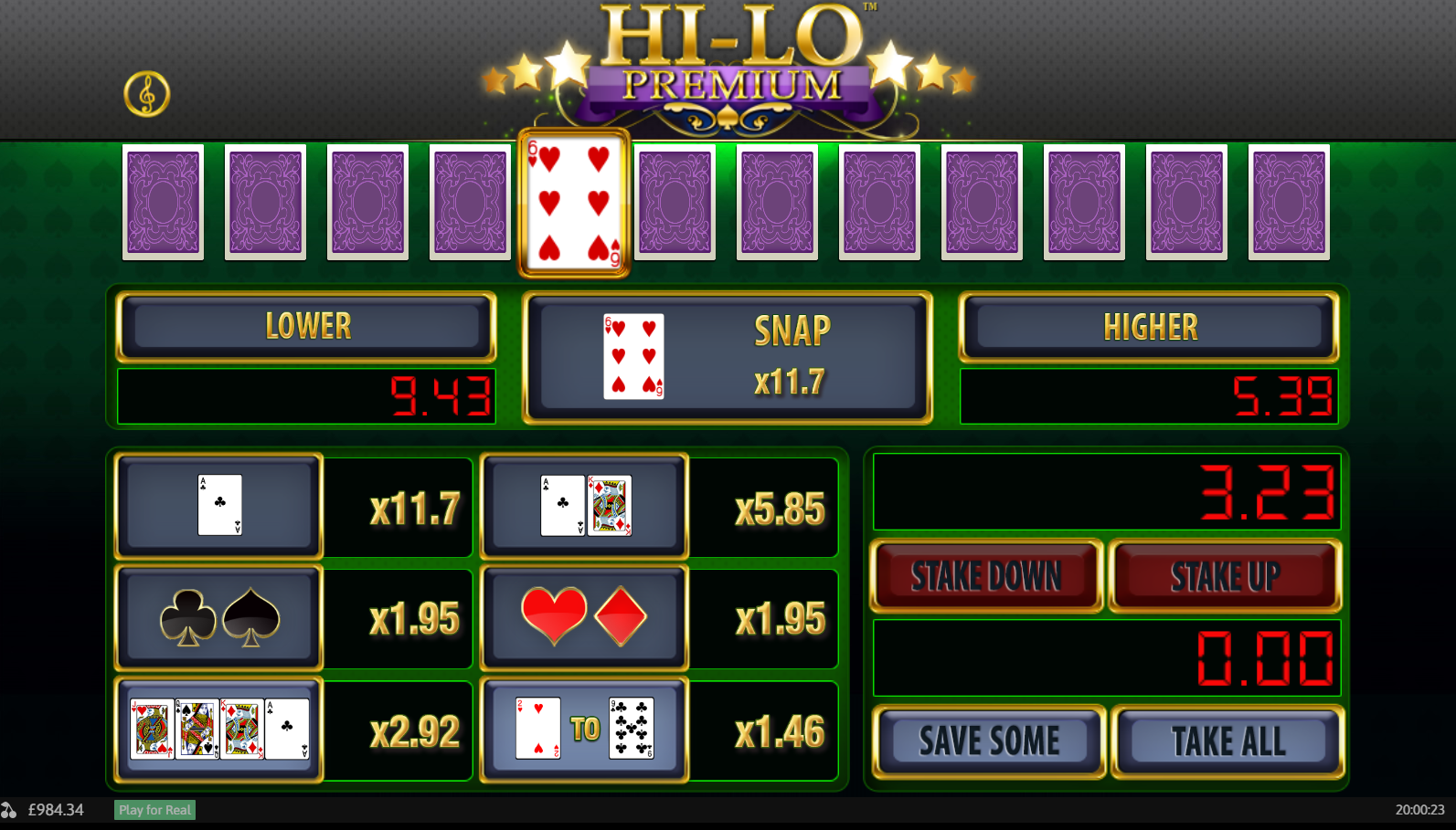 Play Free Hi-Lo Game