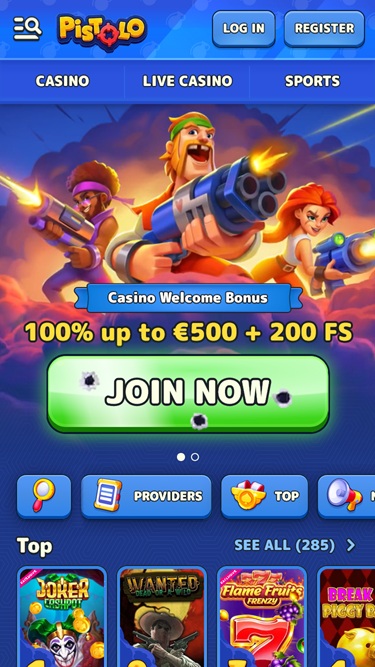 Pistolo Casino Mobile