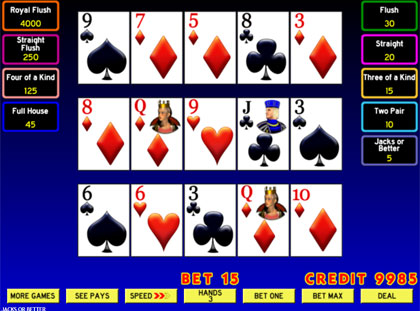 Video-poker-multi-hand