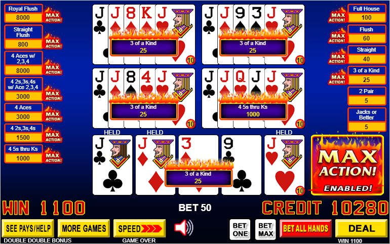 Double Double Bonus Poker 8-5 Strategy