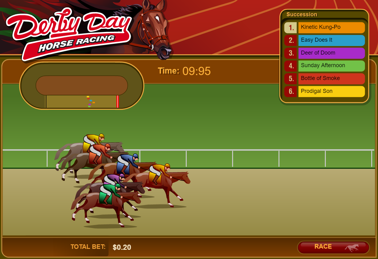 Derby Day Horse Racing Game 