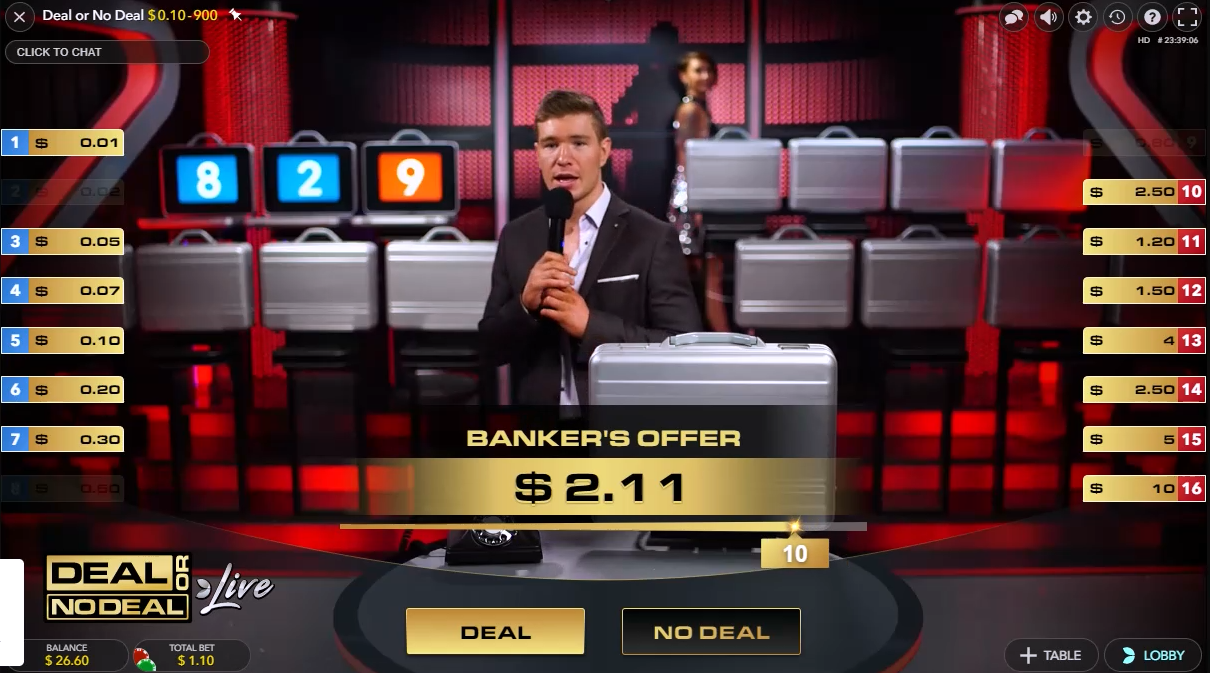 Play Deal or No Deal Live, Online Games