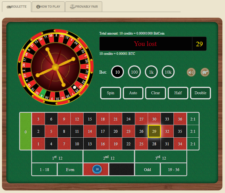 roulette 3 number bet payout