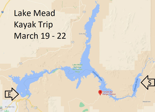 Lake Mead Kayak Trip