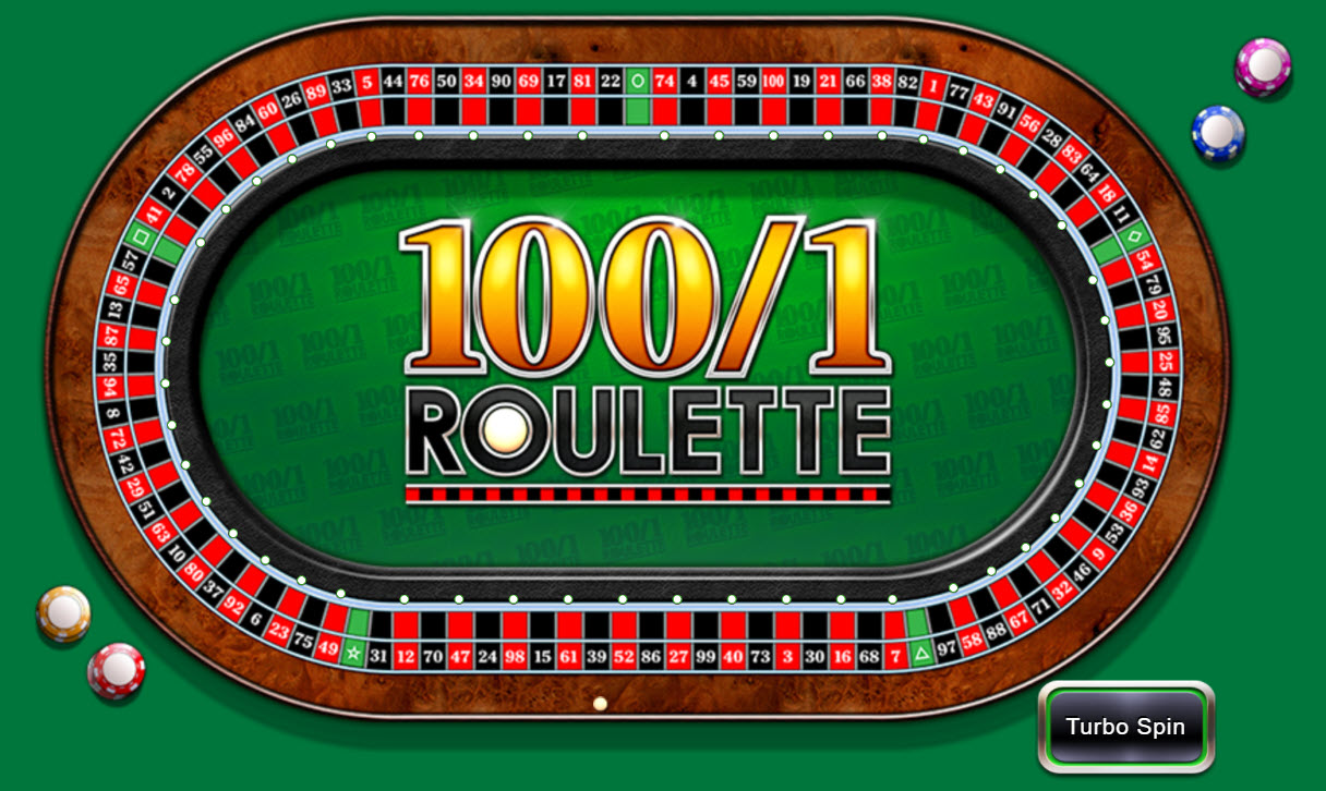 100-1 roulette wheel