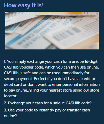 Using CASHlib as a Payment Method