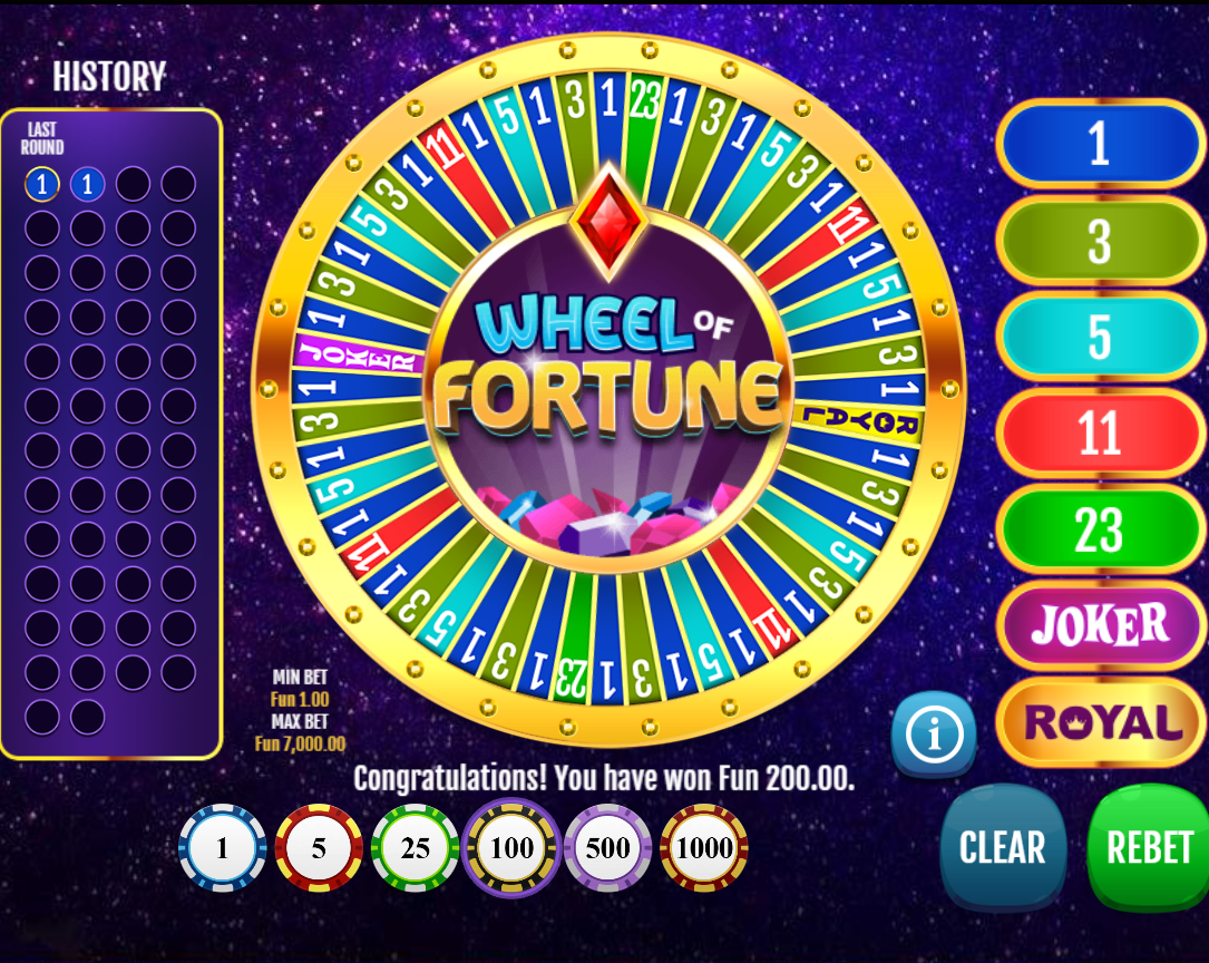 casino wheel game 8 letters