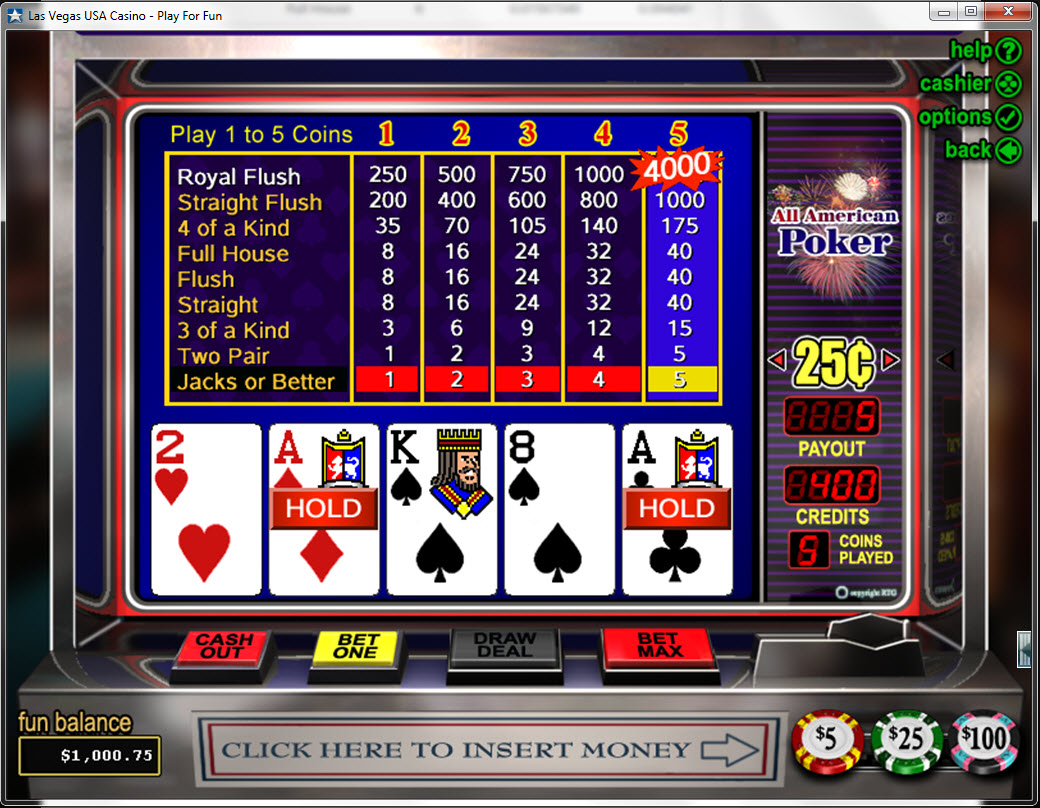 Who Wants To Play BetsoftS All American Video Poker Now Now For Free?