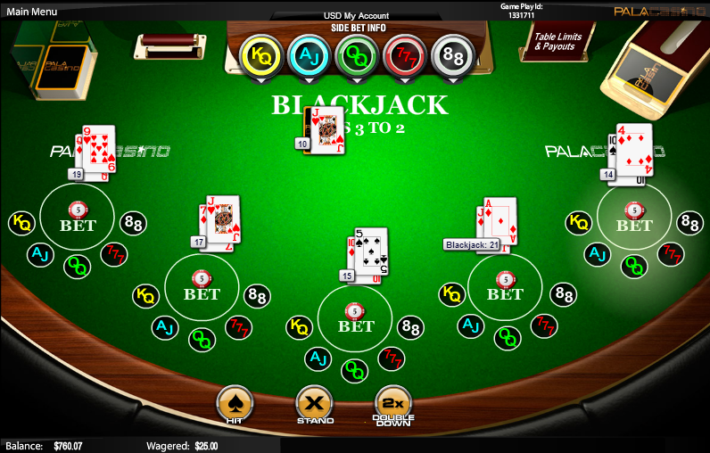 Blackjack triple